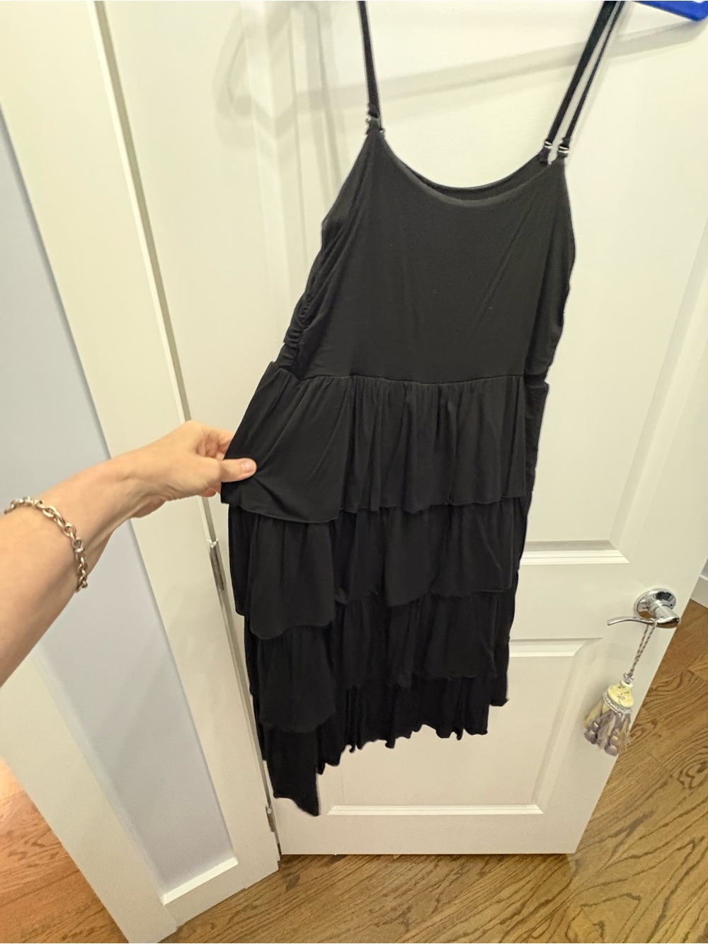 INC International Concepts Black Spaghetti Strap Dress